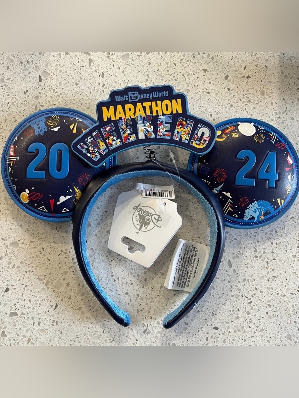 Walt Disney World Run Disney Marathon Weekend 2024 Minnie Ears Headband